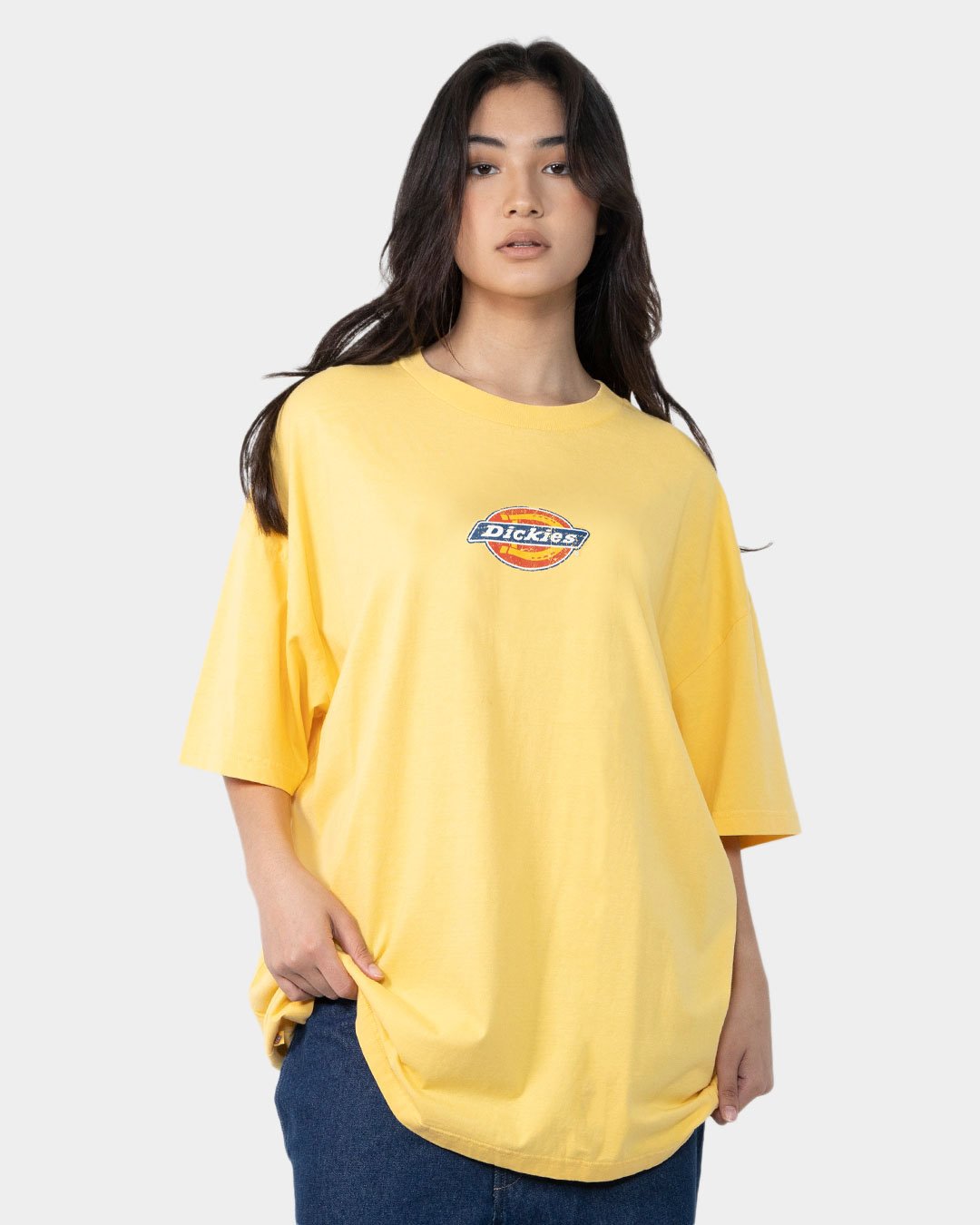 Dickies Classic Distressed Logo T-shirt - Tops-T-shirts