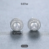 Round Cubic Earring