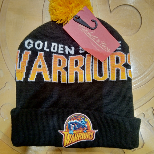 Mitchell and Ness Script Burst Knit Beanie