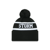 NE KNIT NRL B&W Beanie