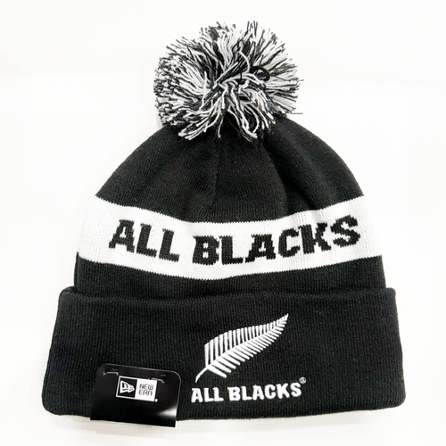 New Era All Blacks Pom Pom Beanie