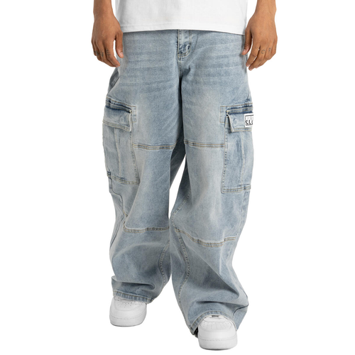 Proclub Heavyweight Baggy Fit Denim Cargo Pant