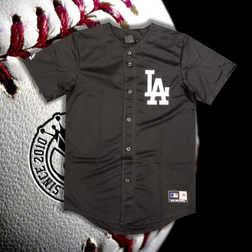 MLB Mono Black Baseball Jersey 