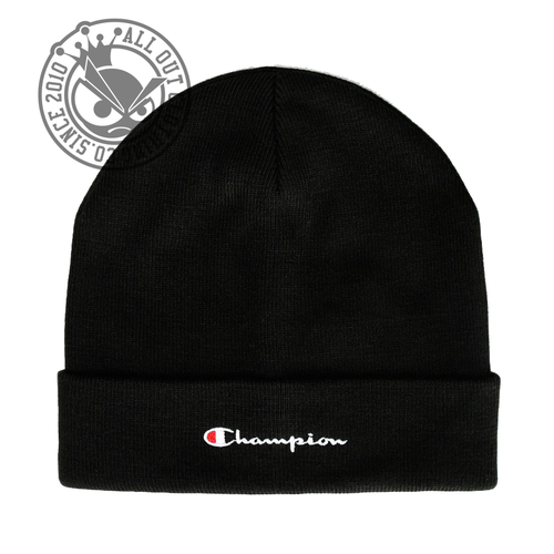 Champion Life script logo cuff beanies