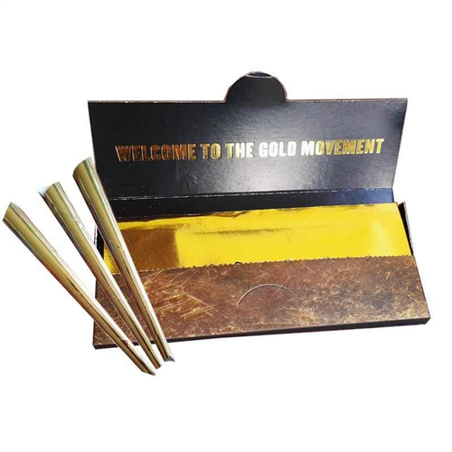 24k Gold Foil Rolling Paper 10pc