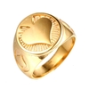 19ct Gold plated Club Ring