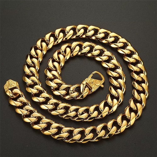 18ct Cuban 15mm Chain