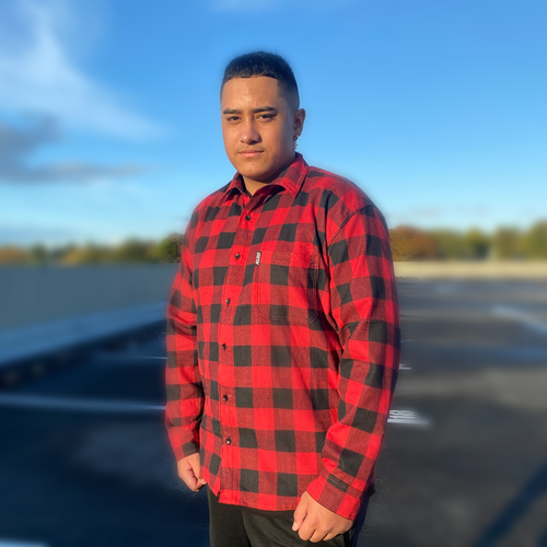 ALL OUT CO FLANNEL LONG SLEEVE SHIRT