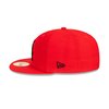 5950 Scarlet Black Fitted Hat