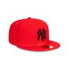 5950 Scarlet Black Fitted Hat