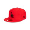 5950 Scarlet Black Fitted Hat