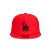 5950 Scarlet Black Fitted Hat