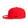 5950 Scarlet Black Fitted Hat