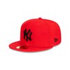 5950 Scarlet Black Fitted Hat